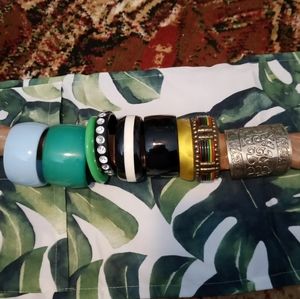 80's Eclectic Boho Hippie Bangles